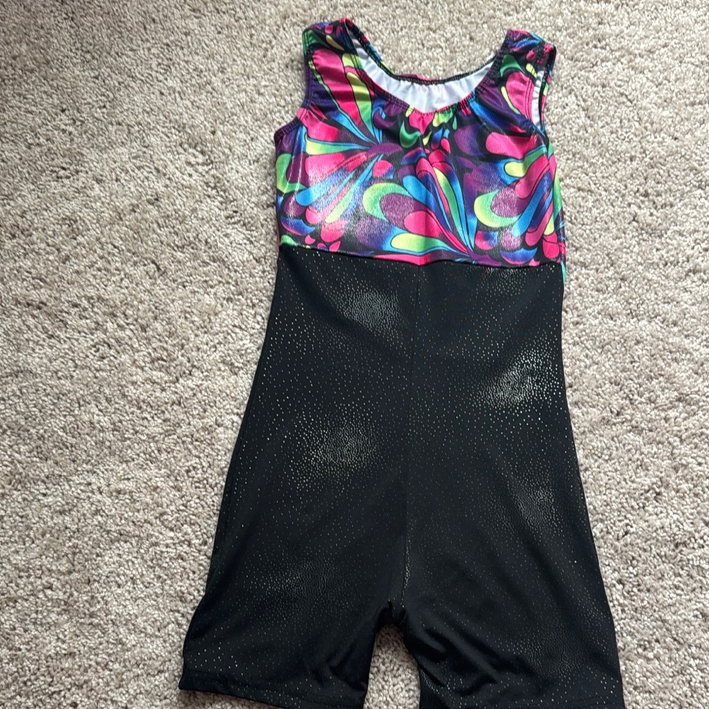 Colorful Kids Gymnastics Leotard